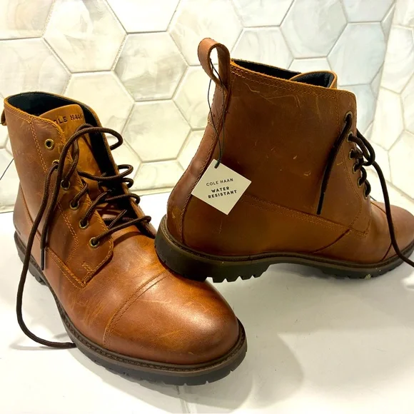Cole Haan | Shoes | Cole Haan Mens Tan Leather Boots Grand 